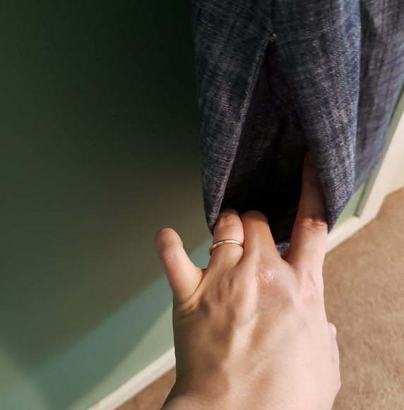 Liz Claiborne Denim Sleeveless V-Neck Sundress - Picture 4 of 6